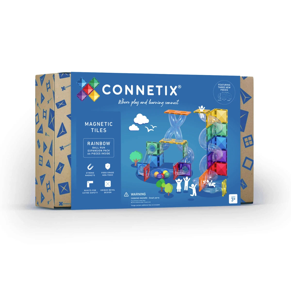 Connetix-Rainbow Ball Run Expansion Pack 66 pc  (not available for Toy library)