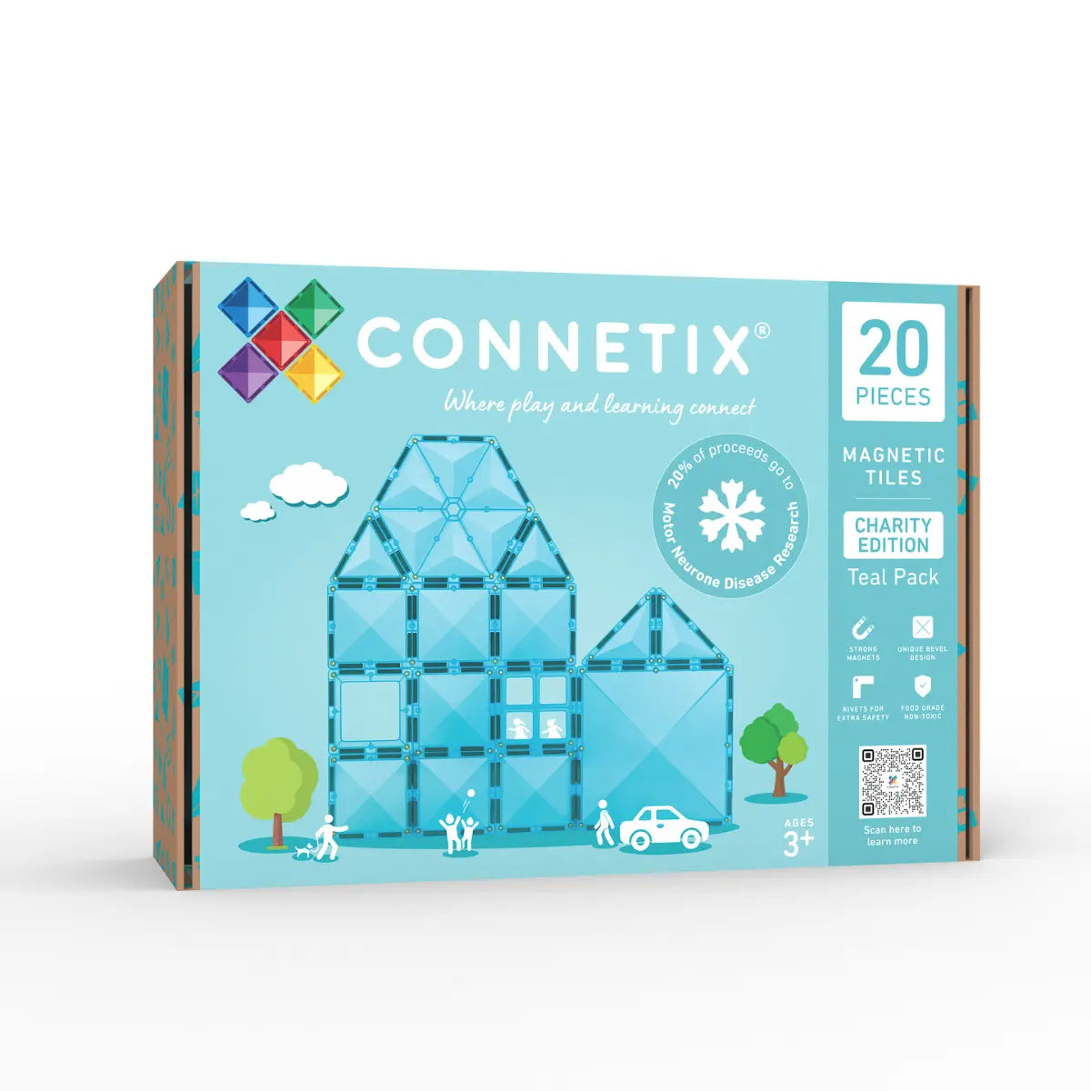 Connetix-Charity Pack Pink/Teal 20 pc