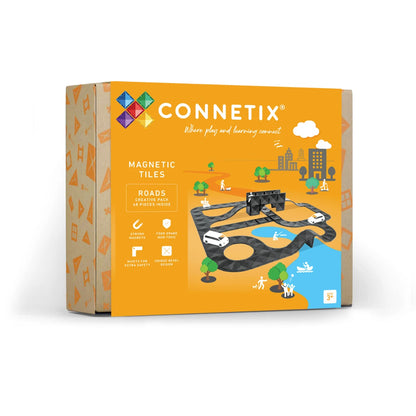 Connetix-Creative Roads Pack 48 pc  (not available for Toy library)