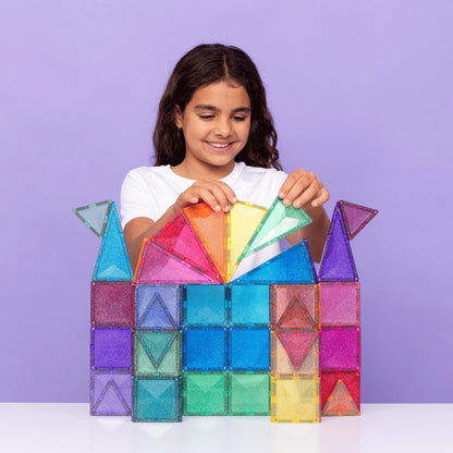 Connetix-Glitter Castle Pack 48 pc  (not available for Toy library)
