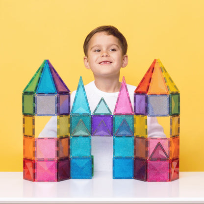 Connetix-Glitter Castle Pack 48 pc  (not available for Toy library)