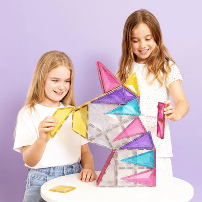 Connetix-Glitter Unicorn Pack 56 pc  (not available for Toy library)